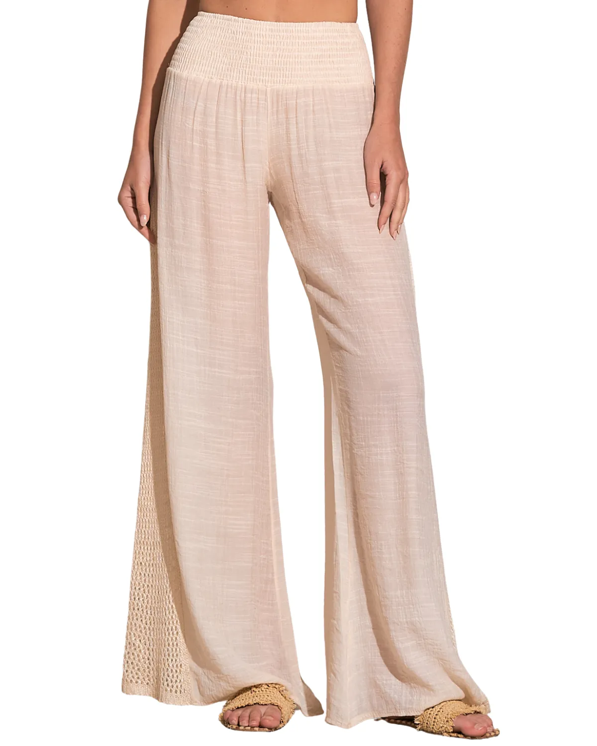 2024 Elan Crochet Smocked Pants (More colors available) - CR2191