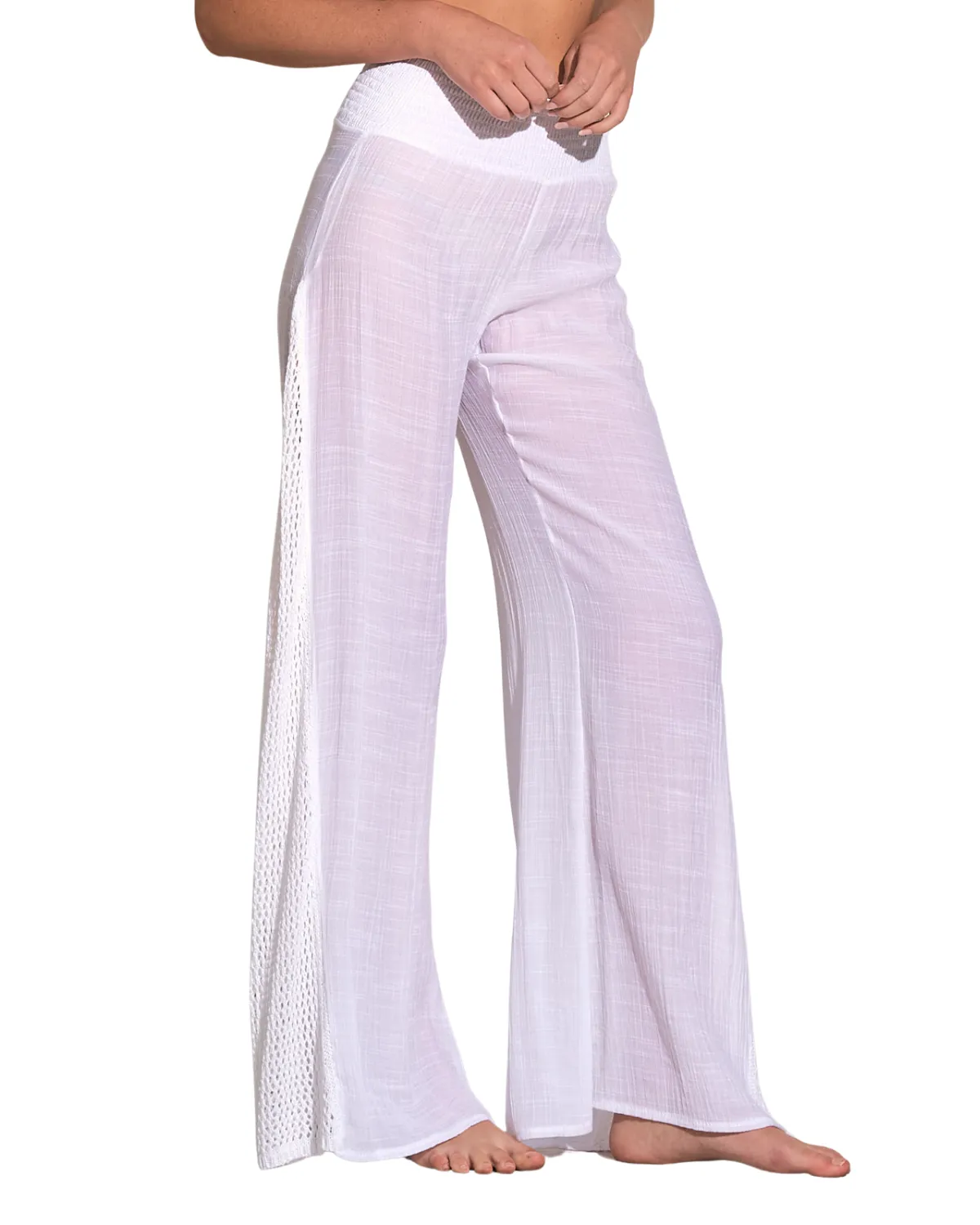 2024 Elan Crochet Smocked Pants (More colors available) - CR2191