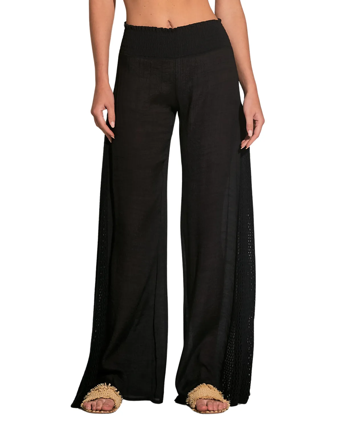 2024 Elan Crochet Smocked Pants (More colors available) - CR2191