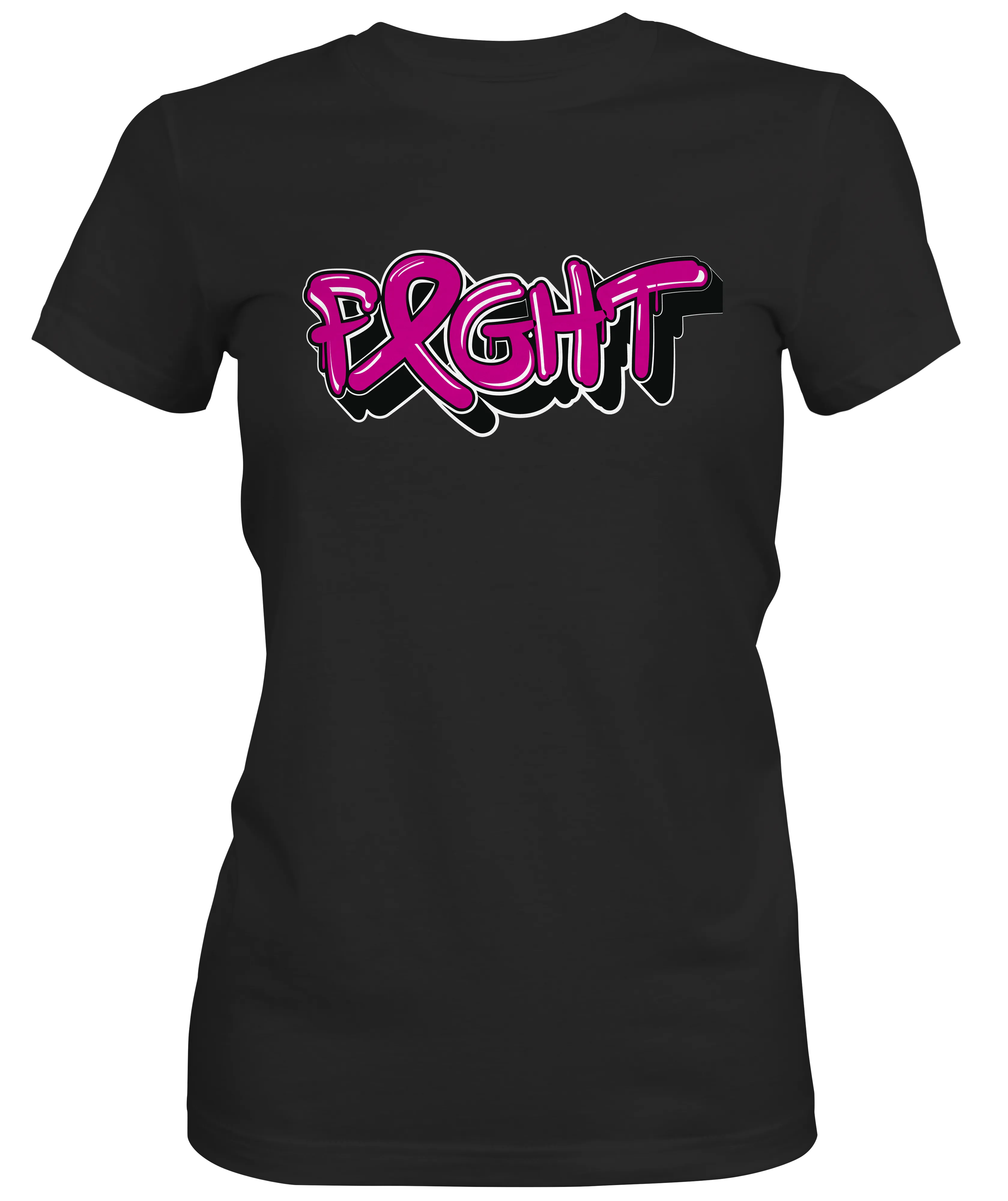 Breast Cancer Awareness Fight Ladies T-shirt