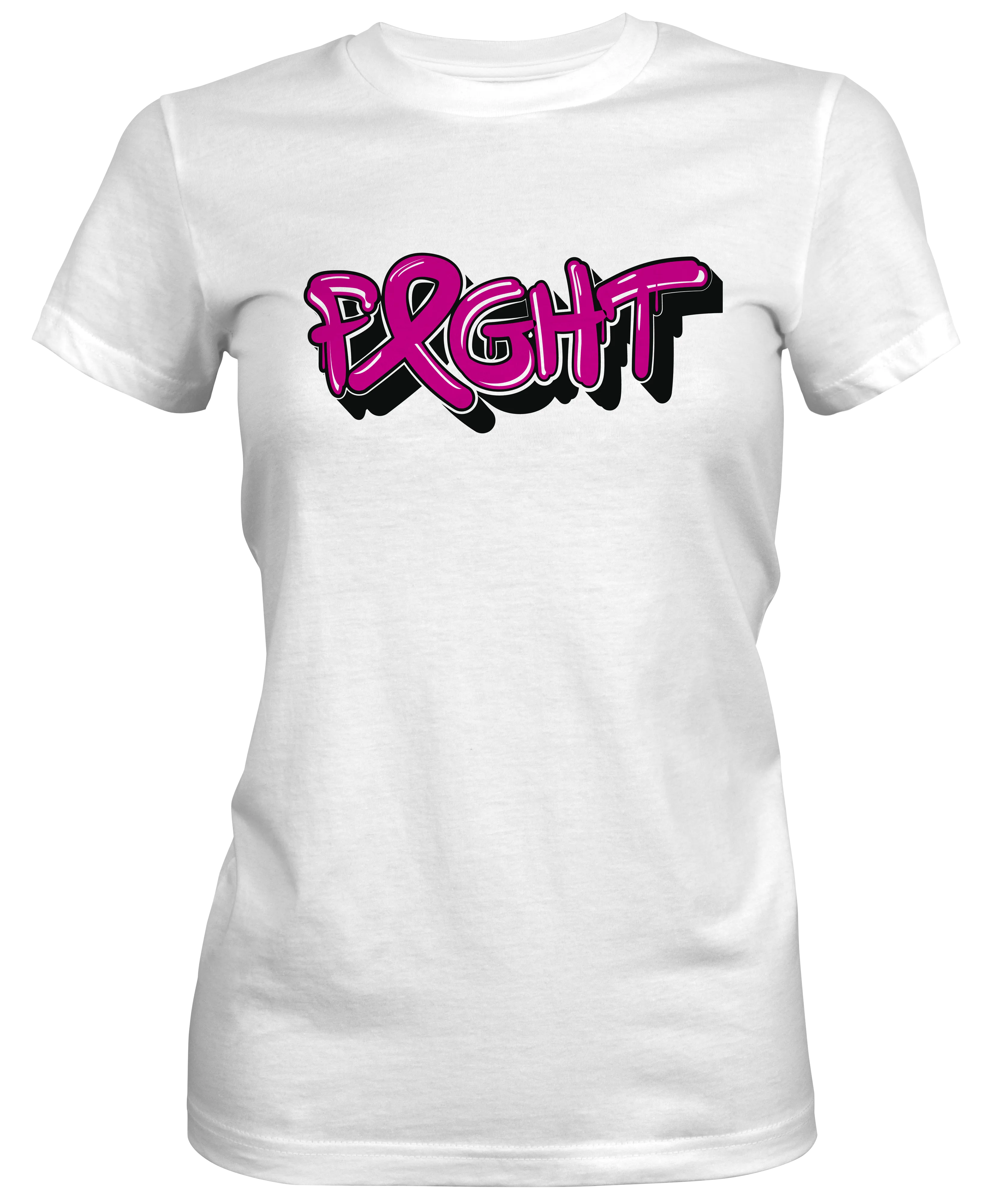 Breast Cancer Awareness Fight Ladies T-shirt