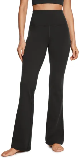 CRZ YOGA Womens Butterluxe High Waist Flare Pants 29" / 30.5" / 32" / 33.5" - Yoga Bootcut Wide Leg with Pocket Lounge