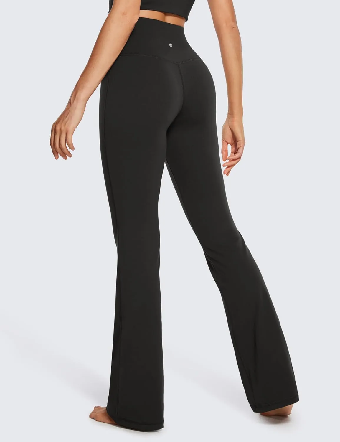 CRZ YOGA Womens Butterluxe High Waist Flare Pants 29" / 30.5" / 32" / 33.5" - Yoga Bootcut Wide Leg with Pocket Lounge