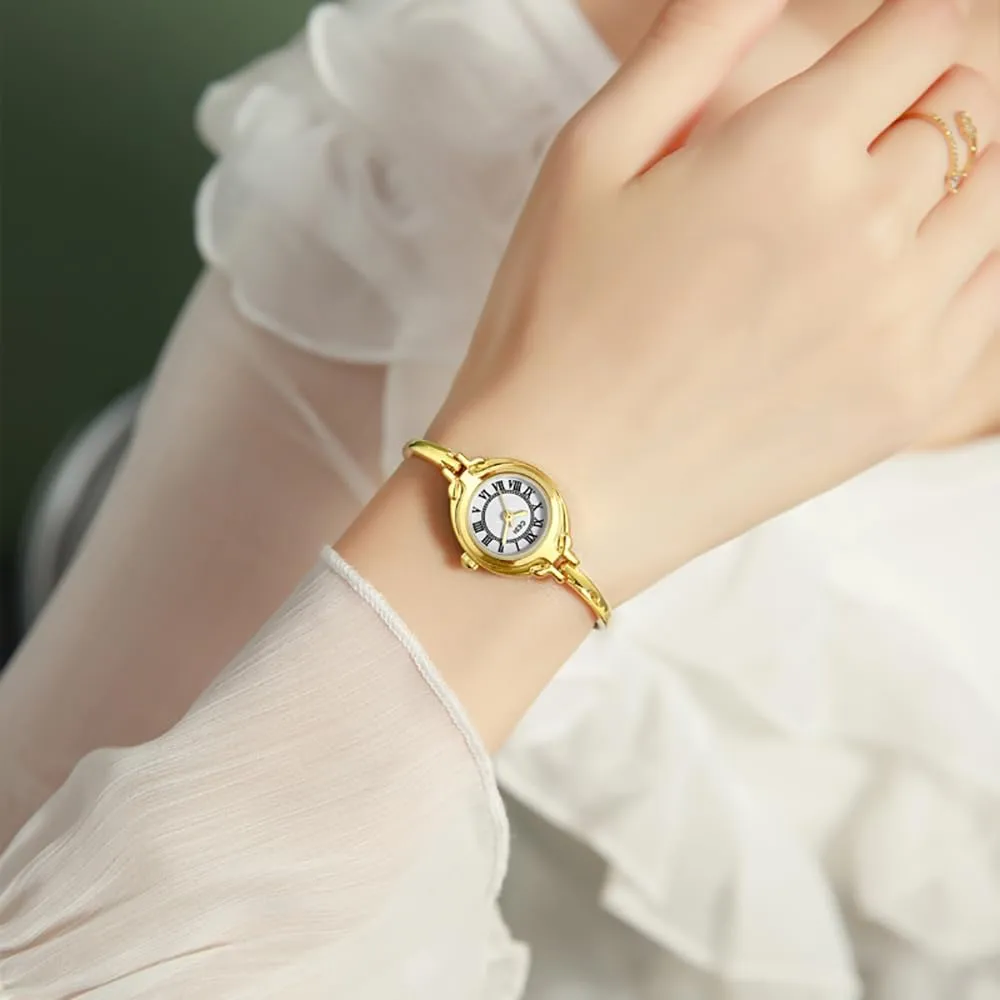 Gosasa Classic Vintage Bangle-Style Women's Watch with Small Dial and Thin Strap Elegant Dress Analog Ladies Wristwatch Fashion Waterproof Quartz Women Watch