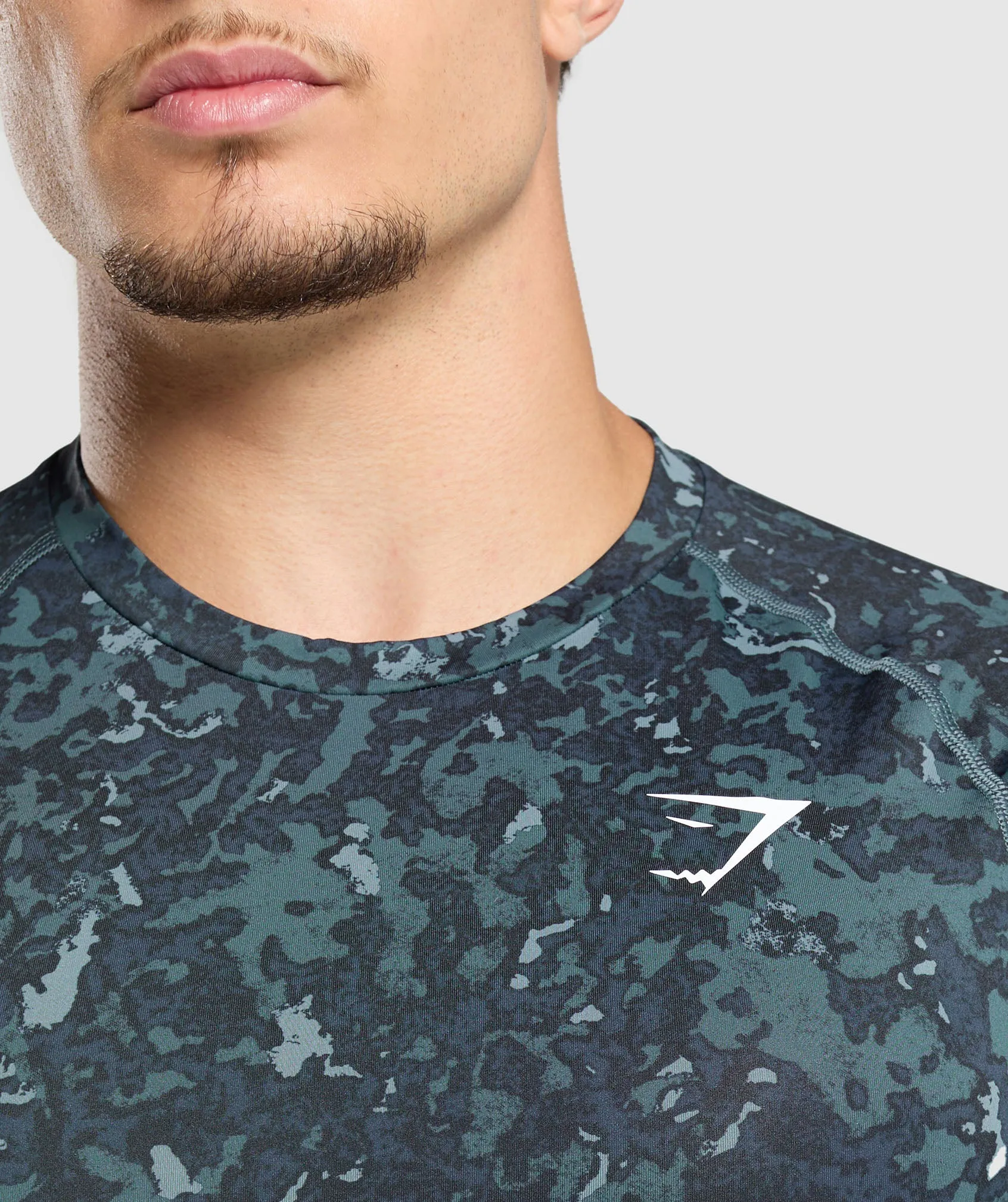 Gymshark Element Baselayer Long Sleeve T-Shirt - Titanium Blue