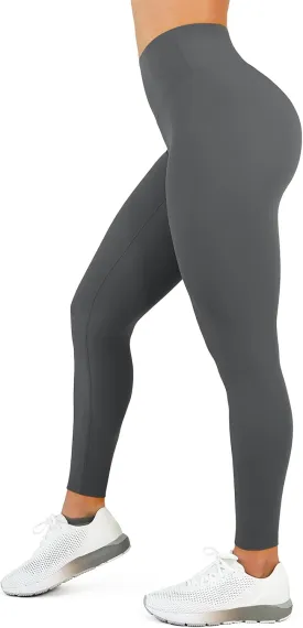 High Waisted Leggings for Women - No Front Seam Tummy Control Yoga Pants for Workout Running No See Through