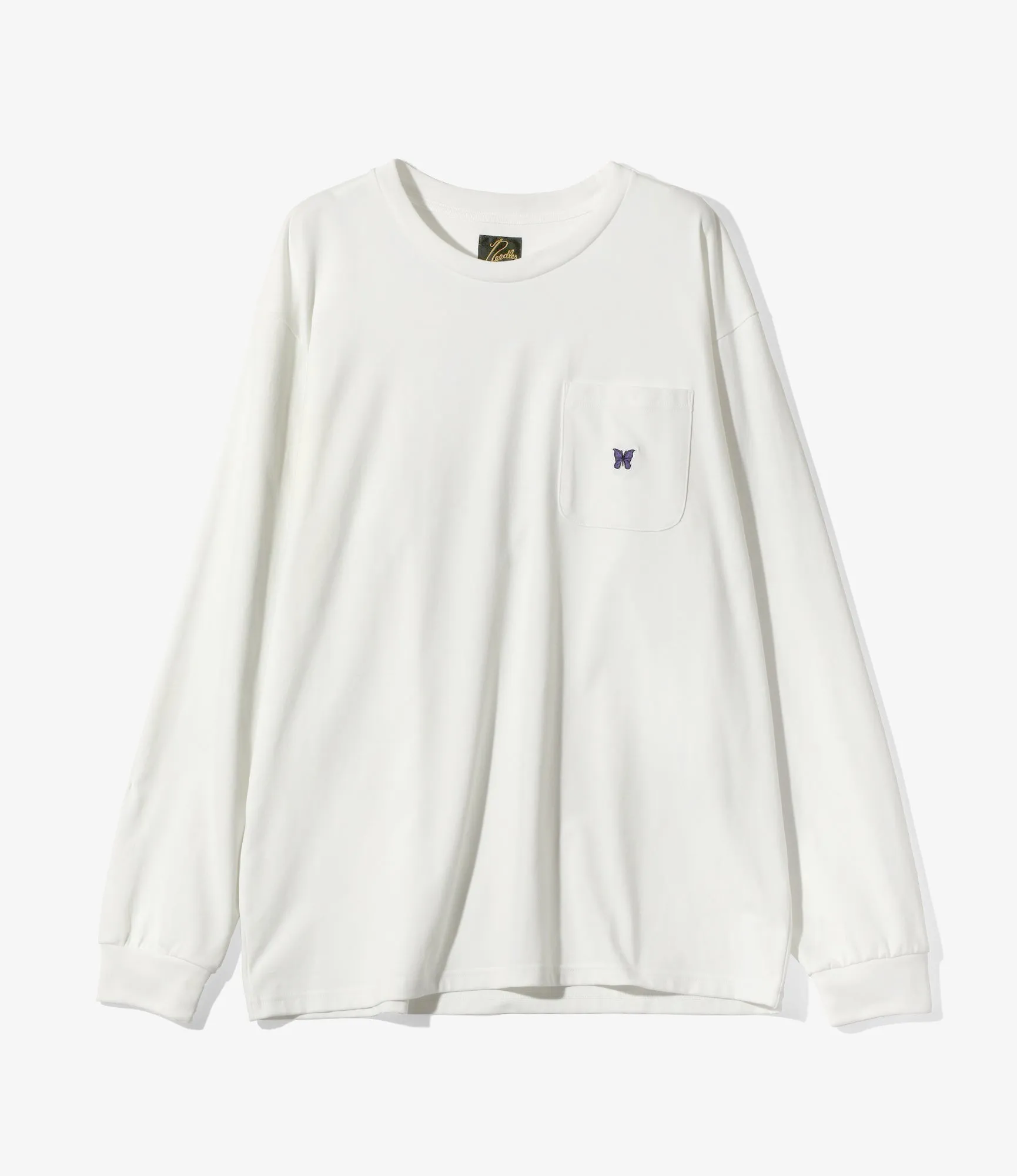 Long Sleeve Crew Neck – White Heavyweight Jersey