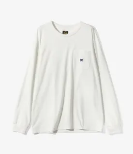 Long Sleeve Crew Neck – White Heavyweight Jersey