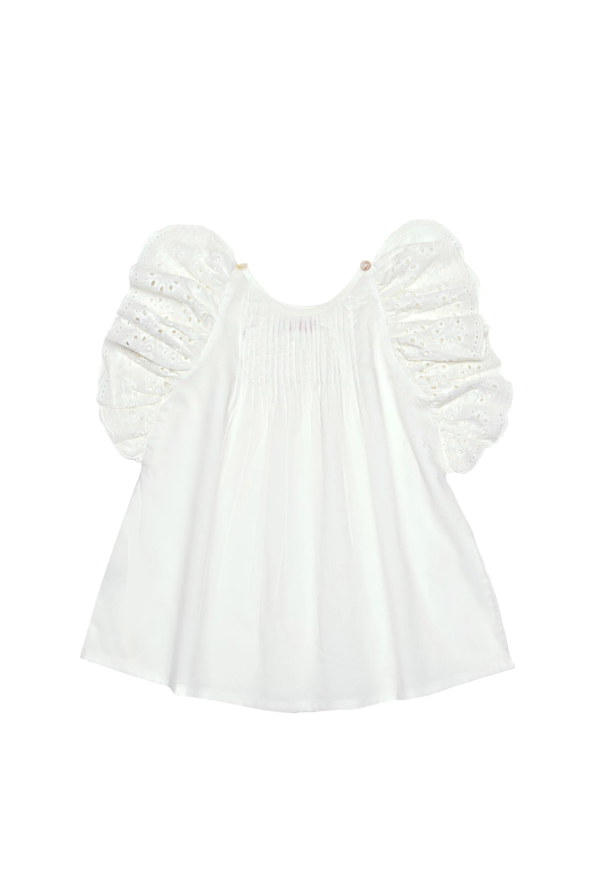 Maya Blouse Gardenia and Lace