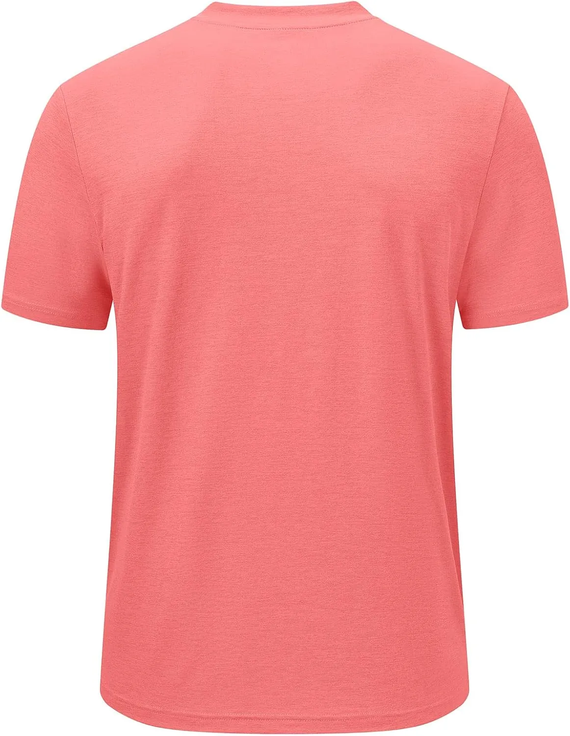 Rdruko Men's Golf Shirts Collarless Henley Dry Fit Athletic Casual Performance Blade Lightweight Polo T Shirts