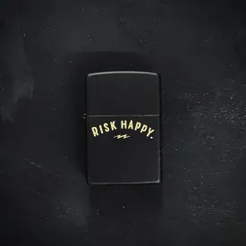 Risk Happy Zippo Matte Black