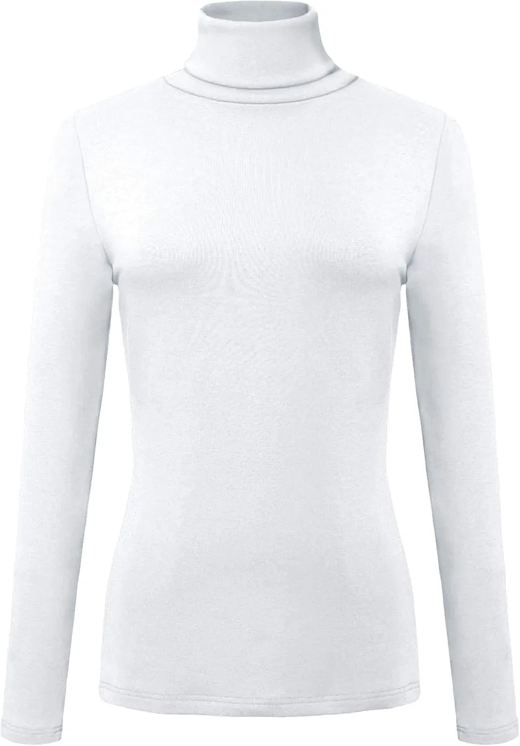 Urban CoCo Women's Long Sleeve Turtleneck Slim Fitted T Shirts Basic Stretch Tee Tops