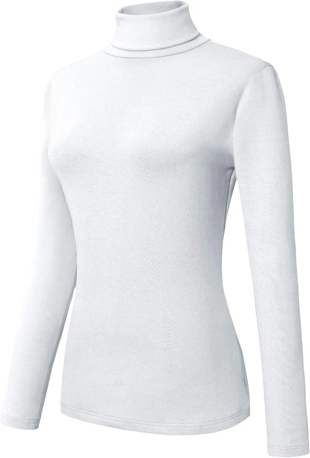 Urban CoCo Women's Long Sleeve Turtleneck Slim Fitted T Shirts Basic Stretch Tee Tops